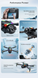 Квадрокоптер XKJ K21 MAX з пультом з екраном 4.3&Prime;, WiFi FPV, подвійна камера 754545454 фото 6