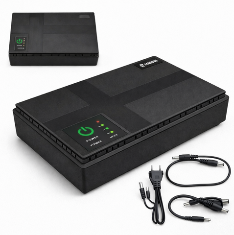 Mini UPS, ДБЖ для роутера 20000 мА&middot;ч (36W): ТЯГНЕ ВСЕ &mdash; від роутера до камер! 5V, 9V, 12V, POE. 10 годин автономії, захист від стрибків напруги ONU36 фото