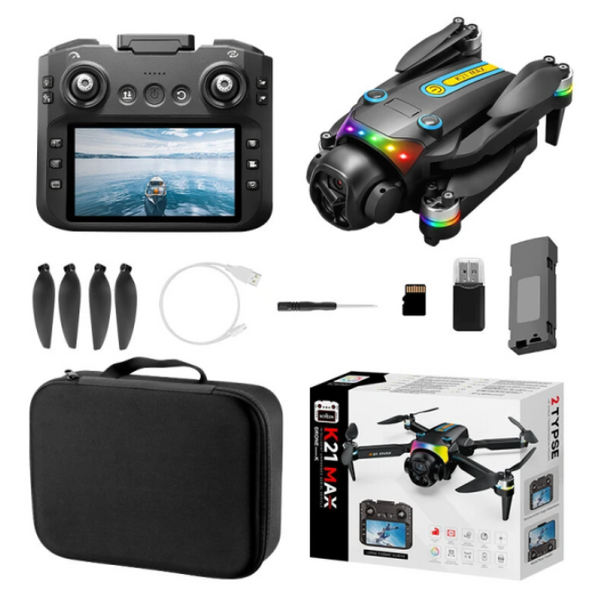 Квадрокоптер XKJ K21 MAX з пультом з екраном 4.3&Prime;, WiFi FPV, подвійна камера 754545454 фото