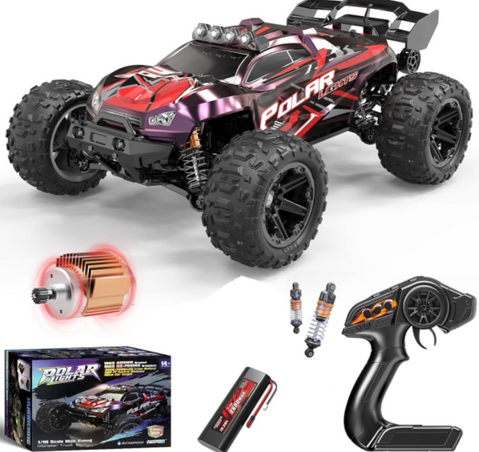 Радіокерована машинка 1:10 4WD HS10421 до 45 км/год, 20 хв, масляні аморти, сервопривід, потужний двигун 9454355454 фото