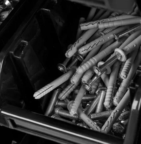 Органайзер для інструментів на стіну Kistenberg 117х78см, 126 контейнерів, панель для гаража. MIX605 фото
