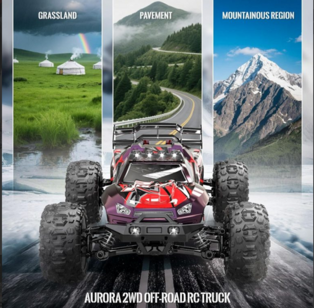 Радіокерована машинка 1:10 4WD HS10421 до 45 км/год, 20 хв, масляні аморти, сервопривід, потужний двигун 9454355454 фото