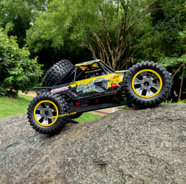 Радиоуправляемая машинка ENOZE 9203E 1:10 4WD, внедорожник на пульте RC до 45 км/ч для бездорожья, мощный двигатель 7554434343 фото