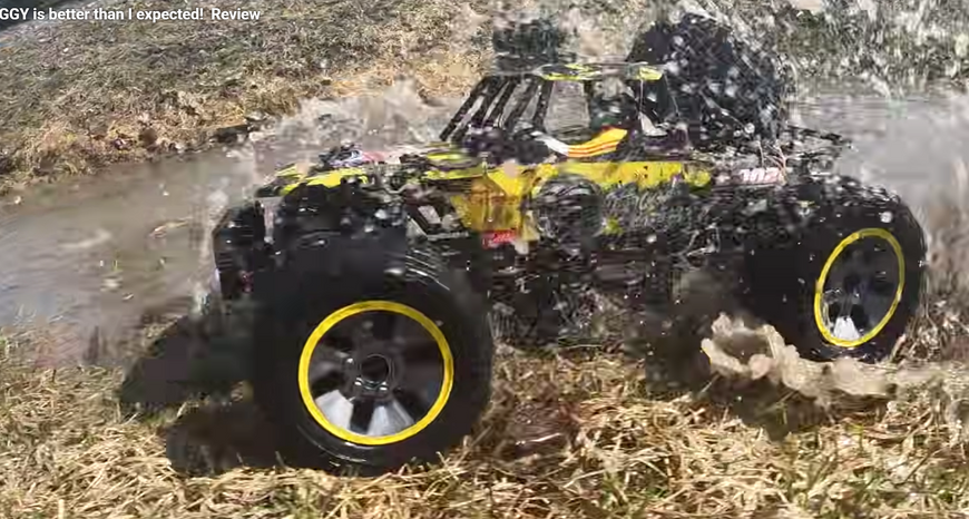 Радиоуправляемая машинка ENOZE 9203E 1:10 4WD, внедорожник на пульте RC до 45 км/ч для бездорожья, мощный двигатель 7554434343 фото