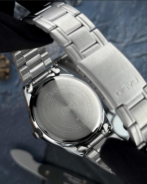 Мужские часы Casio MTP-V005D-2B5 &mdash; Элегантный синий и стальной стиль 00402000 фото