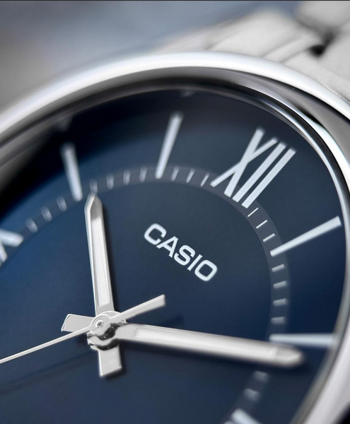 Мужские часы Casio MTP-V005D-2B5 &mdash; Элегантный синий и стальной стиль 00402000 фото