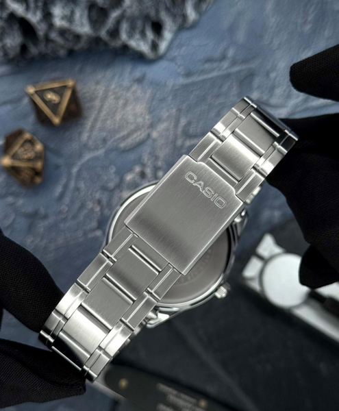 Мужские часы Casio MTP-V005D-2B5 &mdash; Элегантный синий и стальной стиль 00402000 фото
