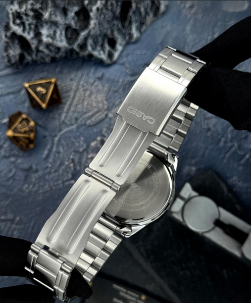 Мужские часы Casio MTP-V005D-2B5 &mdash; Элегантный синий и стальной стиль 00402000 фото