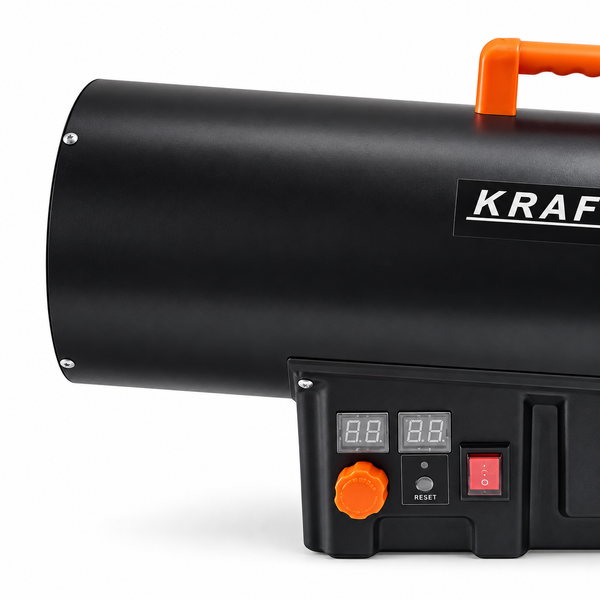 Газова теплова гармата Kraft&Dele KD11706, 45 кВт, 465 м&sup3;/год, термостат, дисплей, пропан-бутан KD11706 фото