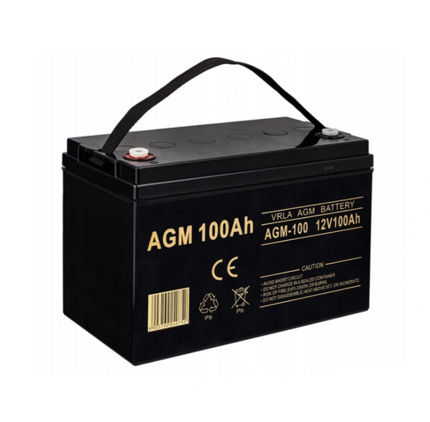 AGM Аккумулятор 100Ah 12V VOLT Polska (VRLA). Вес 24 кг. Для котла и инвертора. Оригинальный польский АКБ для ИБП и систем UPS 6AKUXAG100 фото