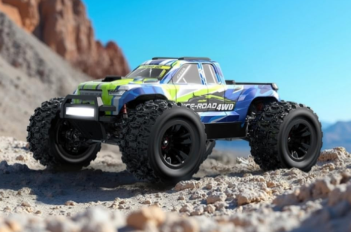 Радиоуправляемая машинка MJX 14208 1:14 4WD до 50 км/ч, бесщеточный RC внедорожник, металлическая подвеска, аккумулятор 85545454 фото