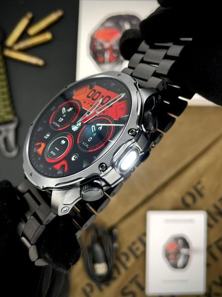 Розумний годинник Modfit Tactic Blaze Black Steel МT0322 фото