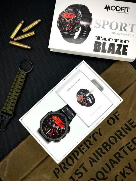 Розумний годинник Modfit Tactic Blaze Black Steel МT0322 фото