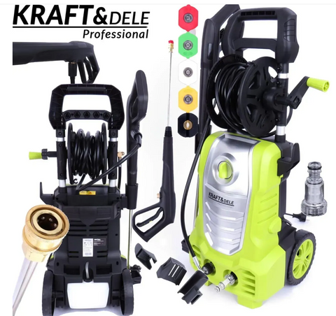 Автомийка Kraft&Dele KD423 2500W 250Bar: посилена металева помпа. Мийка високого тиску для фур, тракторів та великих територій KD423 фото