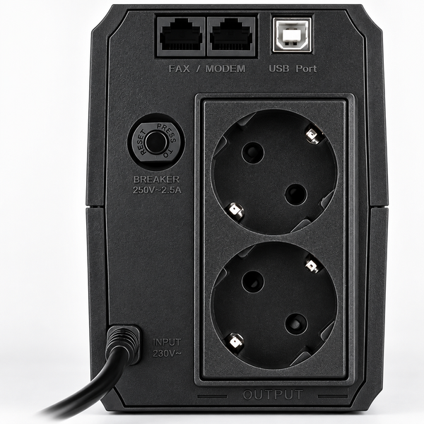 ДБЖ LogicPower LP U850VA-P 850VA/510W, 1&times;9Ah, AVR, 2 євророзетки, USB 10397 фото