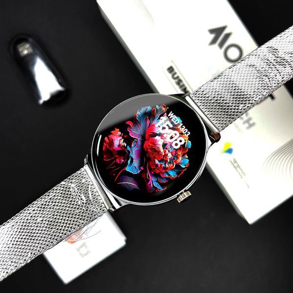 Смарт-часы Modfit Business Pro Silver Mesh &mdash; Безупречный стиль для делового человека MB0335 фото