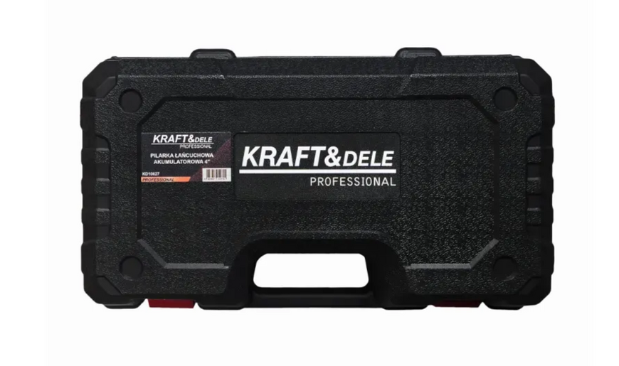 Аккумуляторная мини цепная пила Kraft&Dele 48V цепная пила с двумя аккумуляторами KD10627 7 м/с мини-пила для сада в кейсе KD10627 фото