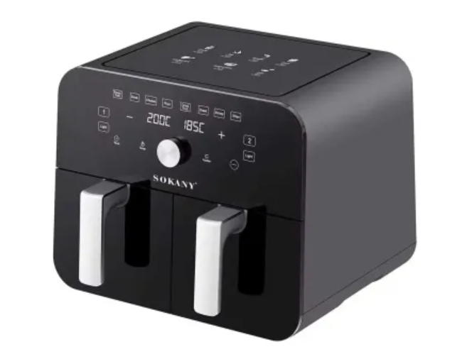 Аэрогриль-фритюрница SK10008 на 10 л, сенсорно-механическая, чёрная SK10008 фото