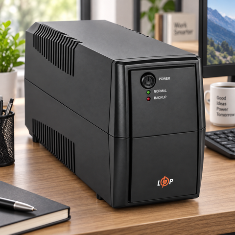 ДБЖ LogicPower LPM-625VA-P 625VA/437W, 1&times;7Ah, AVR, 2 євророзетки 3336 фото