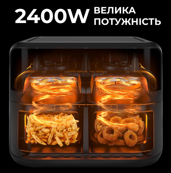 Аэрогриль-фритюрница SOKANY SK-10005 на 10 л, сенсорная SK10005 фото