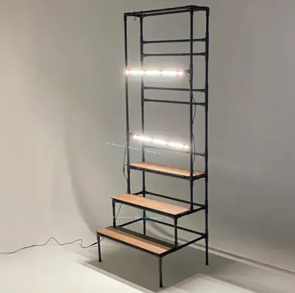 Подставка Barva Metalight: металлическая с фитолампами и подвесом BarvaMeta1 фото