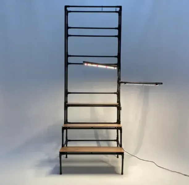 Подставка Barva Metalight: металлическая с фитолампами и подвесом BarvaMeta1 фото