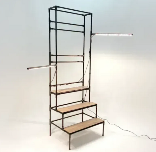 Подставка Barva Metalight: металлическая с фитолампами и подвесом BarvaMeta1 фото