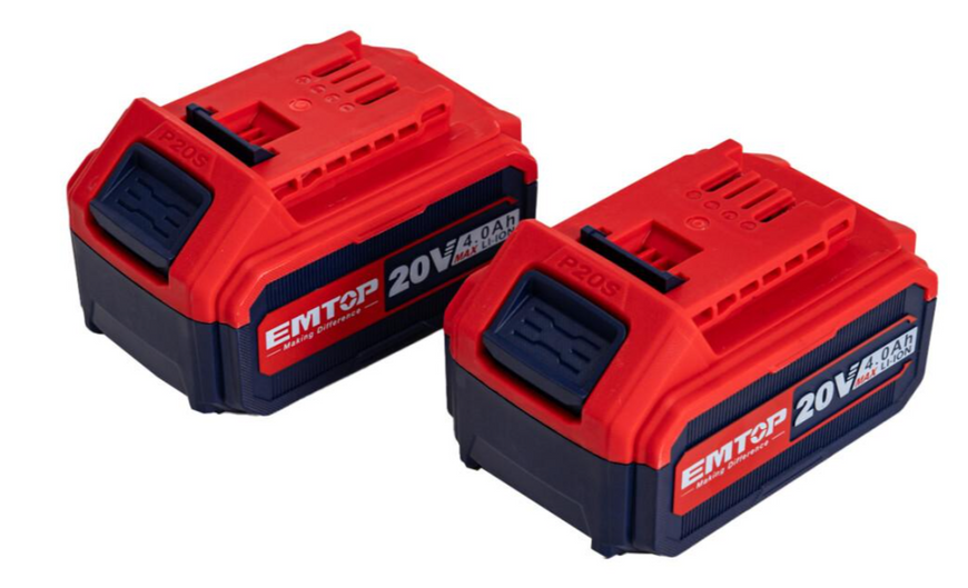 Аккумуляторный ударный гайковерт EMTOP ECIWL2085 20 В, 1000 Нм, 1/2", 2&times;4 Ач, бесщеточный ECIWL2085 фото