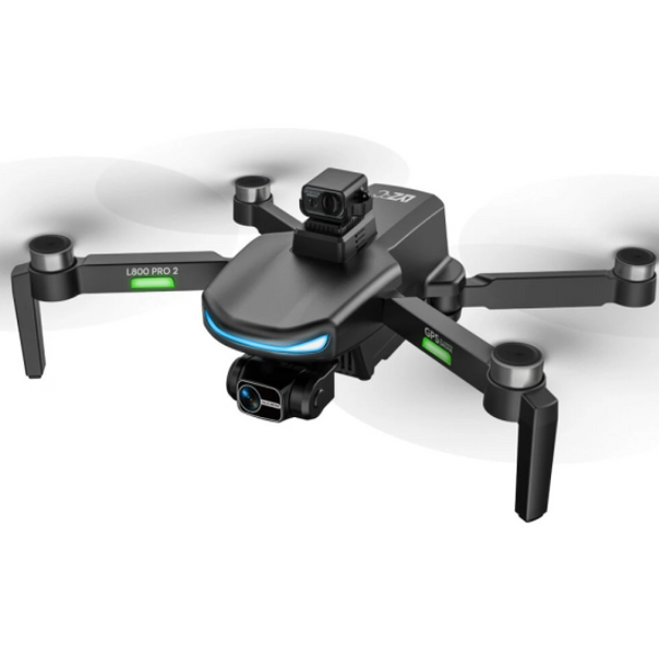 Квадрокоптер дрон із камерою LYZRC L800 PRO 3-осьовий підвіс 4K HD, GPS, до 1200 м, 60м. польоту 5435676 фото