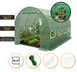 Теплиця LEOBRO Garden 10м&sup2; Green (4х2.5м) &mdash; сталевий каркас. Посилена армована плівка: Вітростійка, надійна, СТІЙКА ДО ГРАДУ LB-G103-GRN фото 1