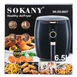 Аэрогриль-фритюрница SOKANY SK-8027 на 6,5 л с терморегулятором, чёрная SK8027 фото 13