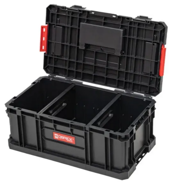 Набір ящиків для інструментів Qbrick System TWO Set Alu Vario &mdash; 3в1: візок + ящик + органайзер, металеві замки, модульна система Z259800AZ001 фото