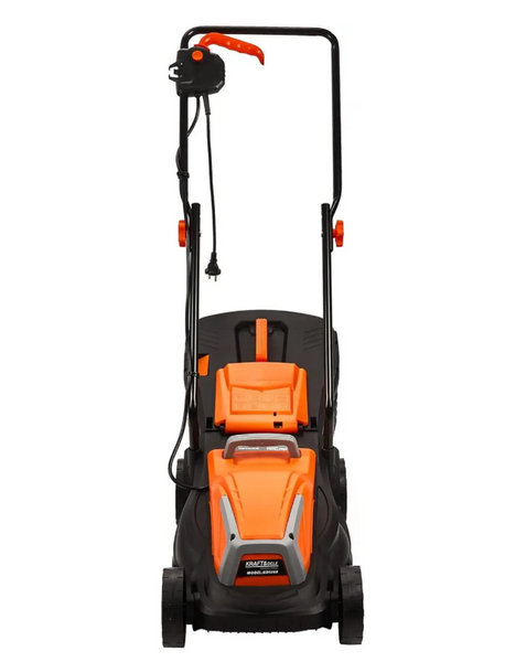 Электрическая газонокосилка KRAFT&DELE KD5360, 2400 Вт.  Самоходная, мощная косилка для дома и дачи с регулировкой высоты среза до 60 мм и травосборником 25 л KD5360 фото