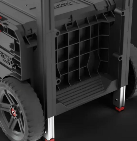 Ящик для инструментов на колесах Qbrick System PRO Cart 2.0 Plus Drawer 3 &mdash; 3 выдвижные ящика, телескопическая ручка SKRWQCP2PD3CZAPG001 фото