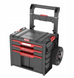 Ящик для инструментов на колесах Qbrick System PRO Cart 2.0 Plus Drawer 3 &mdash; 3 выдвижные ящика, телескопическая ручка SKRWQCP2PD3CZAPG001 фото 2