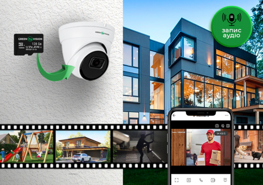 Антивандальная IP камера уличная 5MP POE SD-карта GreenVision GV-172-IP-I-DOS50-30 (Ultra AI) 19746 фото