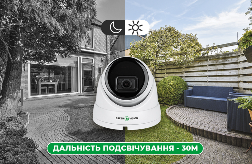 Антивандальная IP камера уличная 5MP POE SD-карта GreenVision GV-172-IP-I-DOS50-30 (Ultra AI) 19746 фото