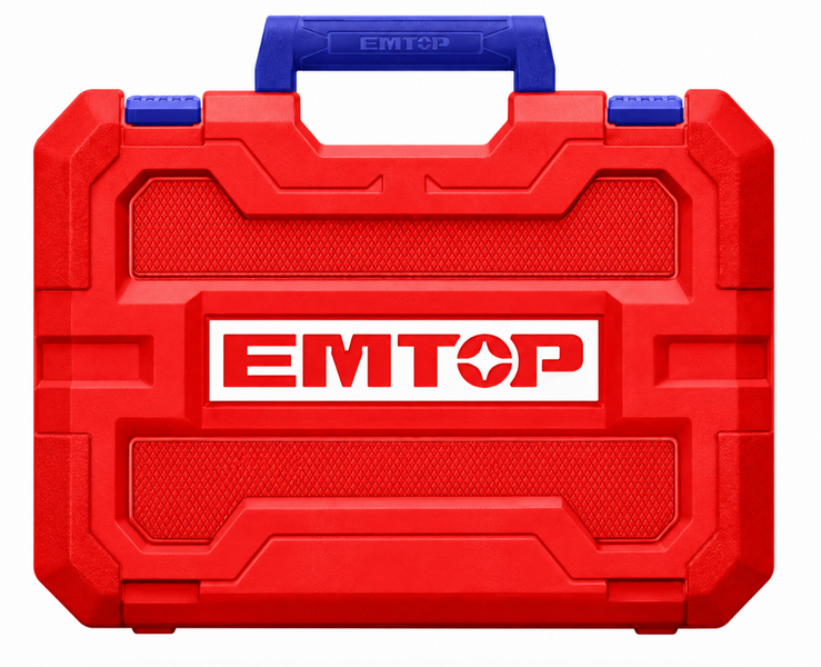 Аккумуляторная дрель-шуруповерт EMTOP ECDL206686 20 В, 66 Н&middot;м, бесщеточная, 2&times;2 А&middot;ч, со сменными насадками ECDL206686 фото