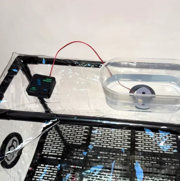 Профессиональный проращиватель Fogel Plus с 3мя фитолампами (полного спектра) и автоувлажнителем BIOM. Стеллаж для микрозеленых с металлическим каркасом, 3 полки, вертикальная ферма Fogelpl фото