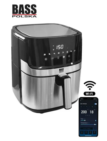Умная аэрофритюрница (мультипечь) с Wi-Fi и сенсорной панелью 6,5 л Bass Polska BH 10876 BH 10876 фото