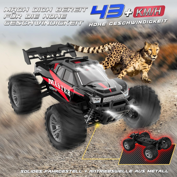 Джип-позашляховик на радіокеруванні KFPLAN KF15,4WD: швидкісний, повний привід 65454657565 фото