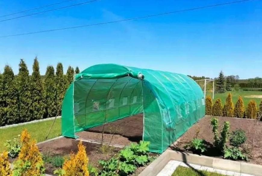 Садова теплиця, парник VOLSO POLSKA 18 м&sup2; (6х3х2 м) &mdash; сталевий каркас. Армована плівка UV-4: Захист від негоди та опіків, 12 вікон VS 06320 фото