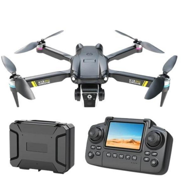Квадрокоптер K13 з пультом та екраном FPV дрон з камерою без смартфона до 15 хв. до 150 м. 845657676 фото